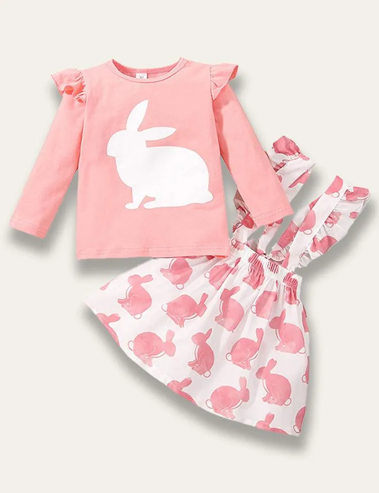 Easter Bunny Top + Suspender Skirt Set - Image 2