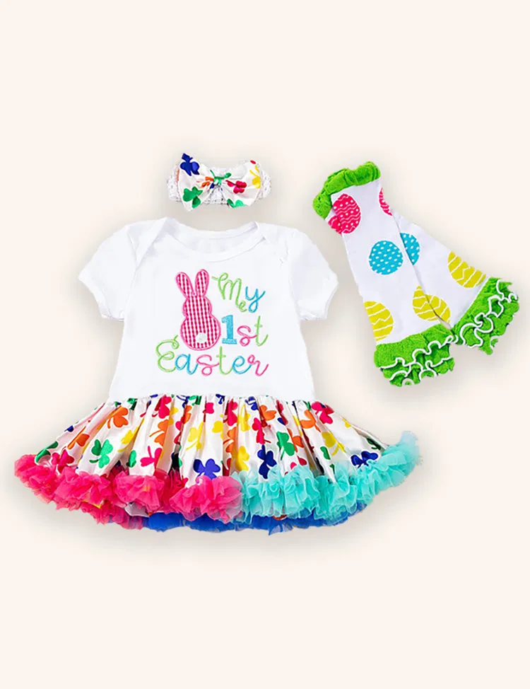 Easter Cartoon Printed Skirt Set - Image 3