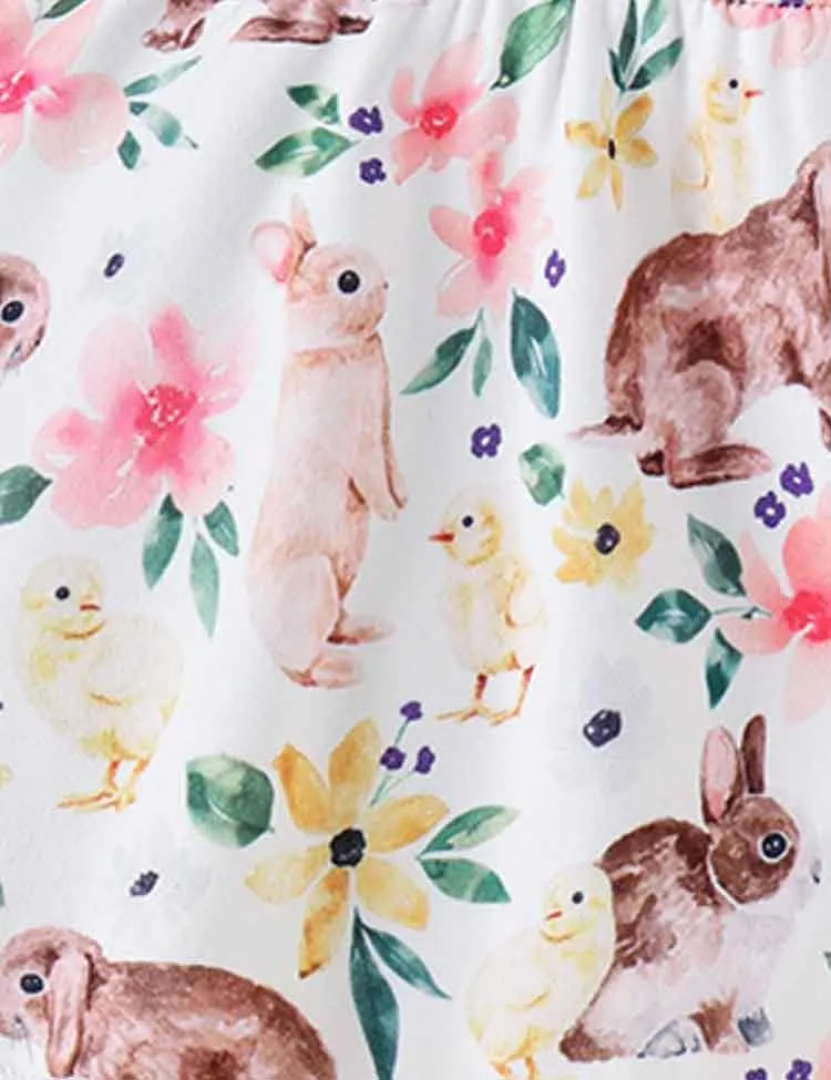 Easter Colored Bunny Long Sleeve Suit - Image 3