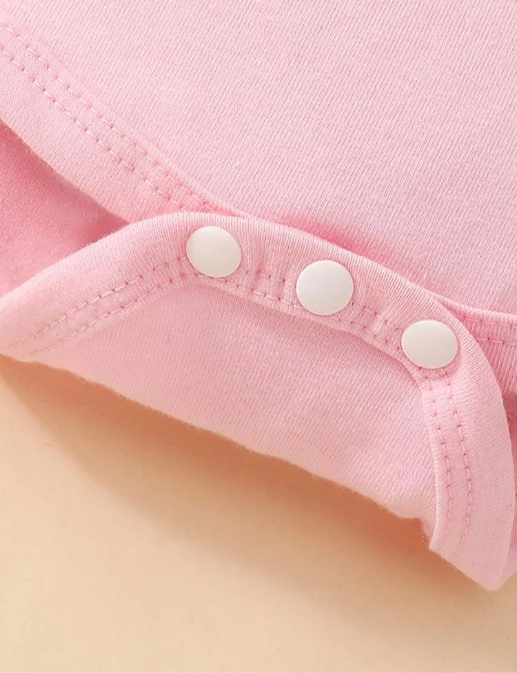 Easter Cute Short Sleeve Rabbit Romper Set - Image 4
