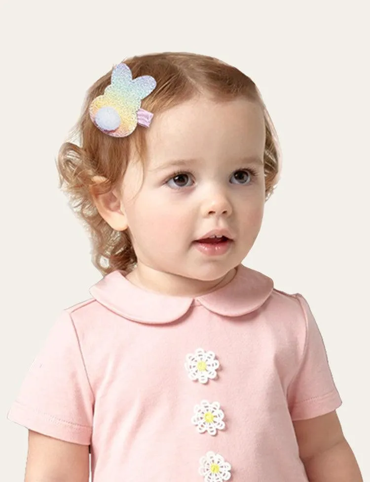 Easter Rainbow Bunny Hair Clip - Image 2