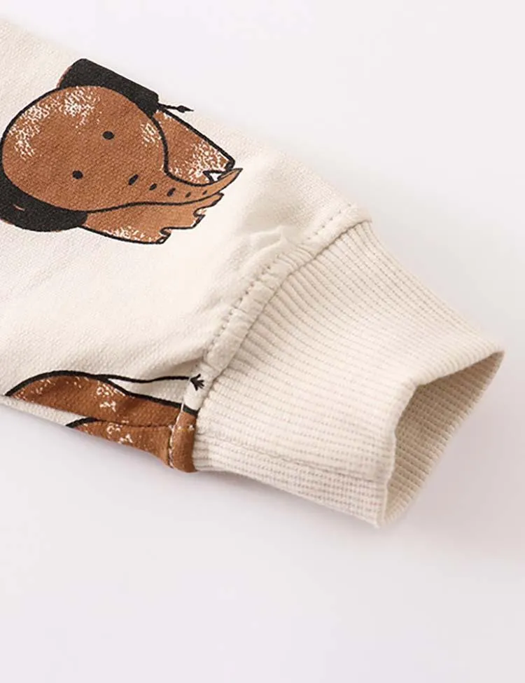 Elephant Printed Sweater - Image 3