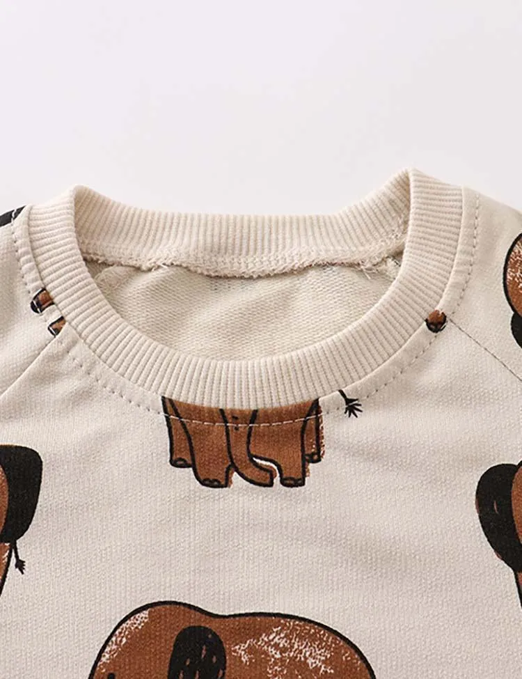 Elephant Printed Sweater - Image 4