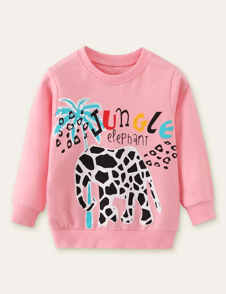 Elephant Printed Sweatshirt