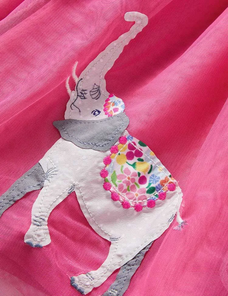 Elephant&Tree Applique Tulle Dress - Image 3