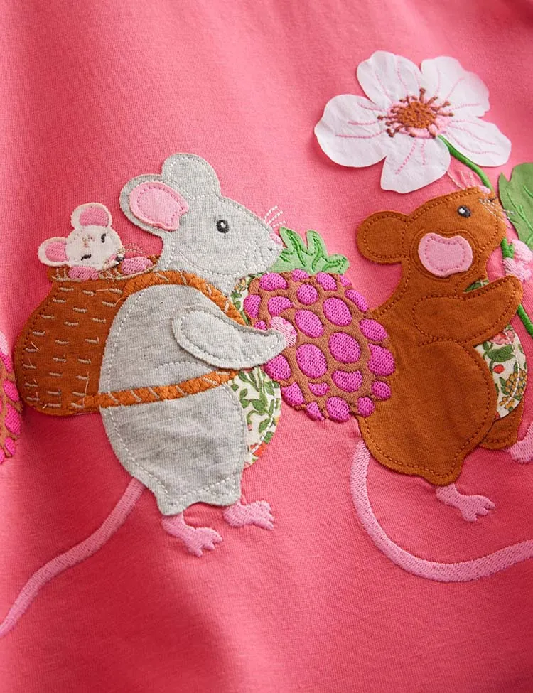 Elsie Big Appliqué Dress - Image 3