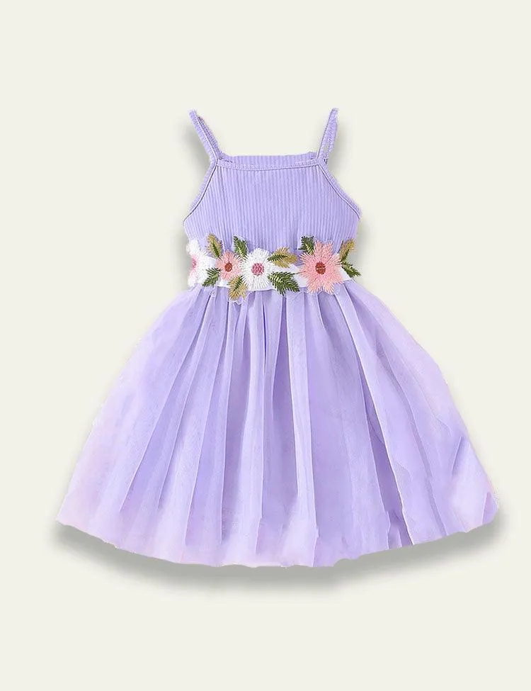 Embroidered Gauze Dress