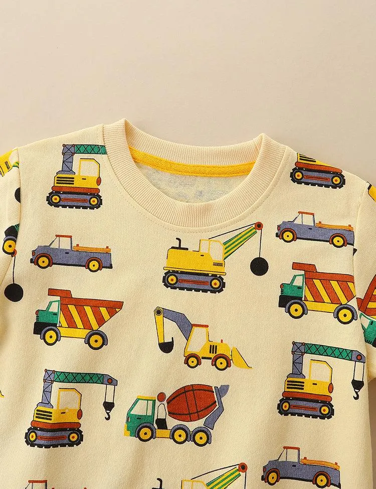 Engineering Vehicle Full Printed Sweatshirt - Image 3