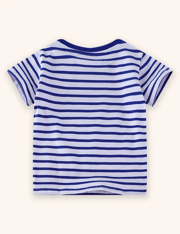 Excavator Applique T-Shirt - Image 2