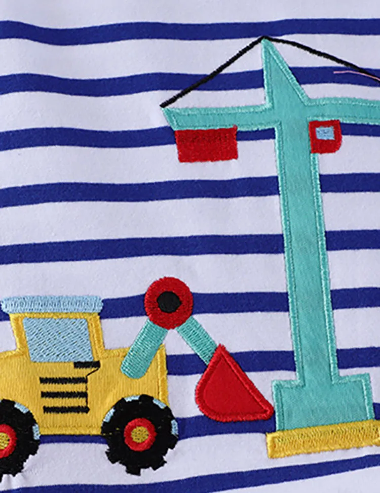 Excavator Applique T-Shirt - Image 3