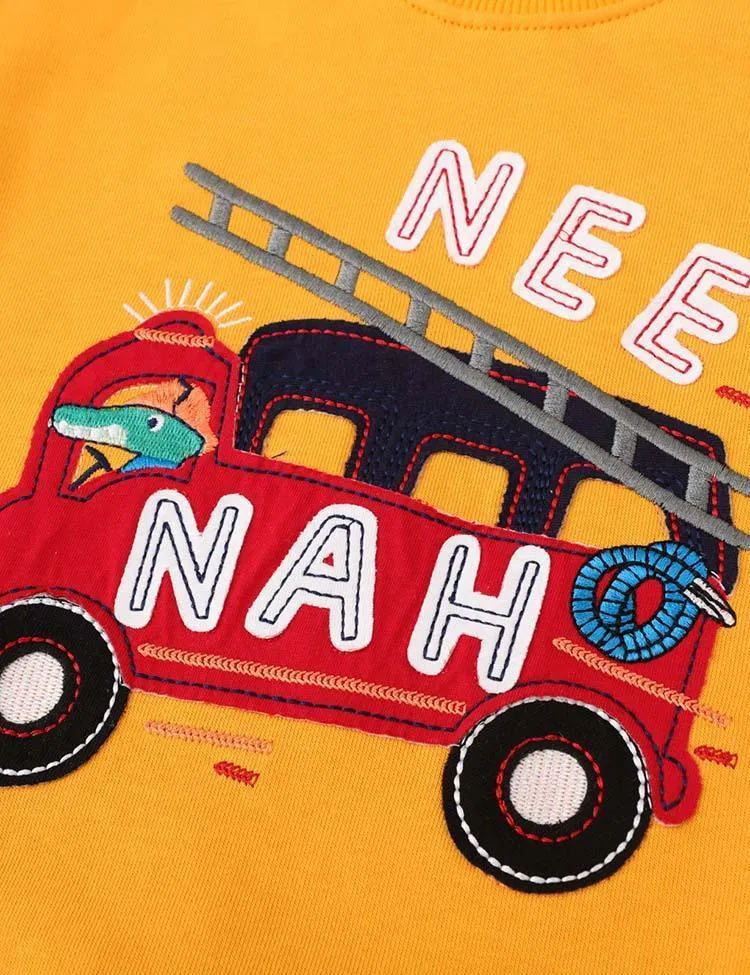 Excavator Appliqué Sweatshirt - Image 4