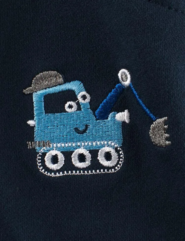 Excavator Embroidery Shorts - Image 2