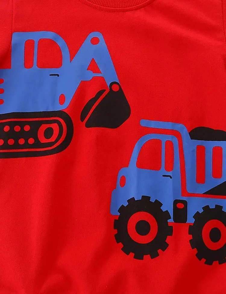 Excavator Printed Sweatshirt - Image 4