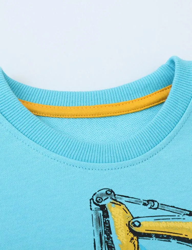 Excavator Printed Sweatshirt - Image 2