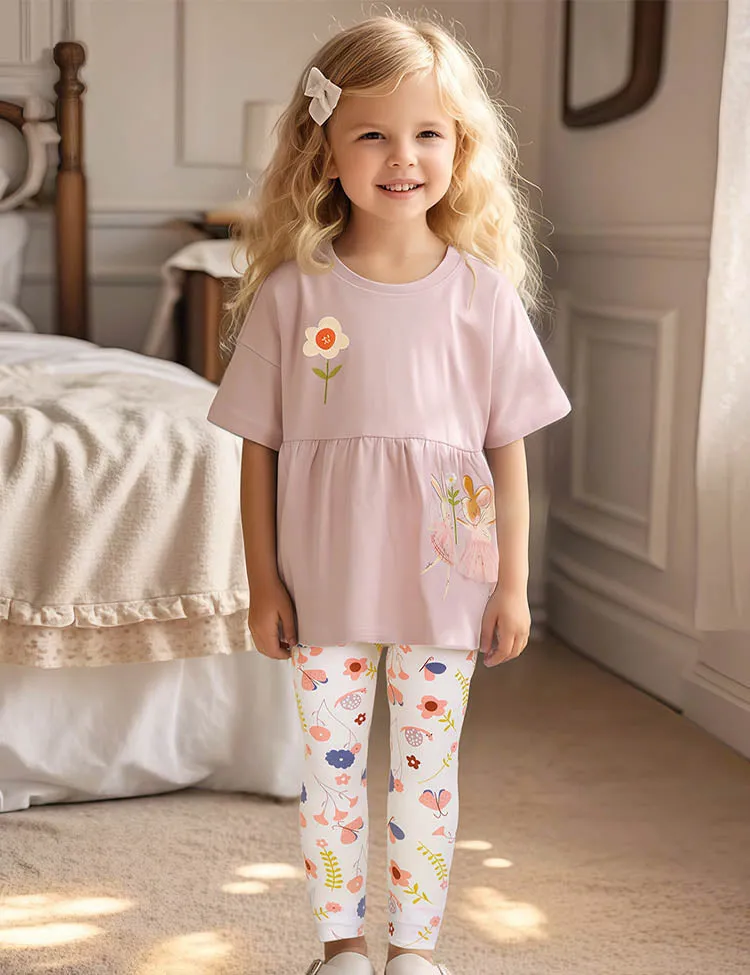 Fairy Bunny Printed T-Shirt Set - Image 5