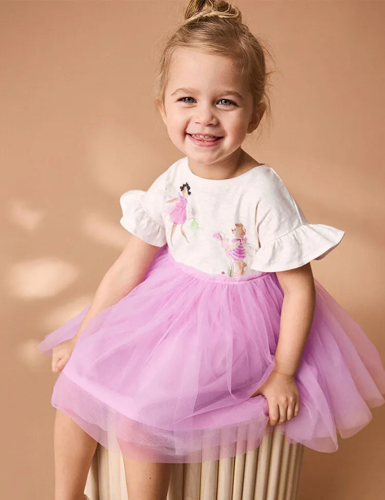 Fairy Printed Tulle Dress - Image 2