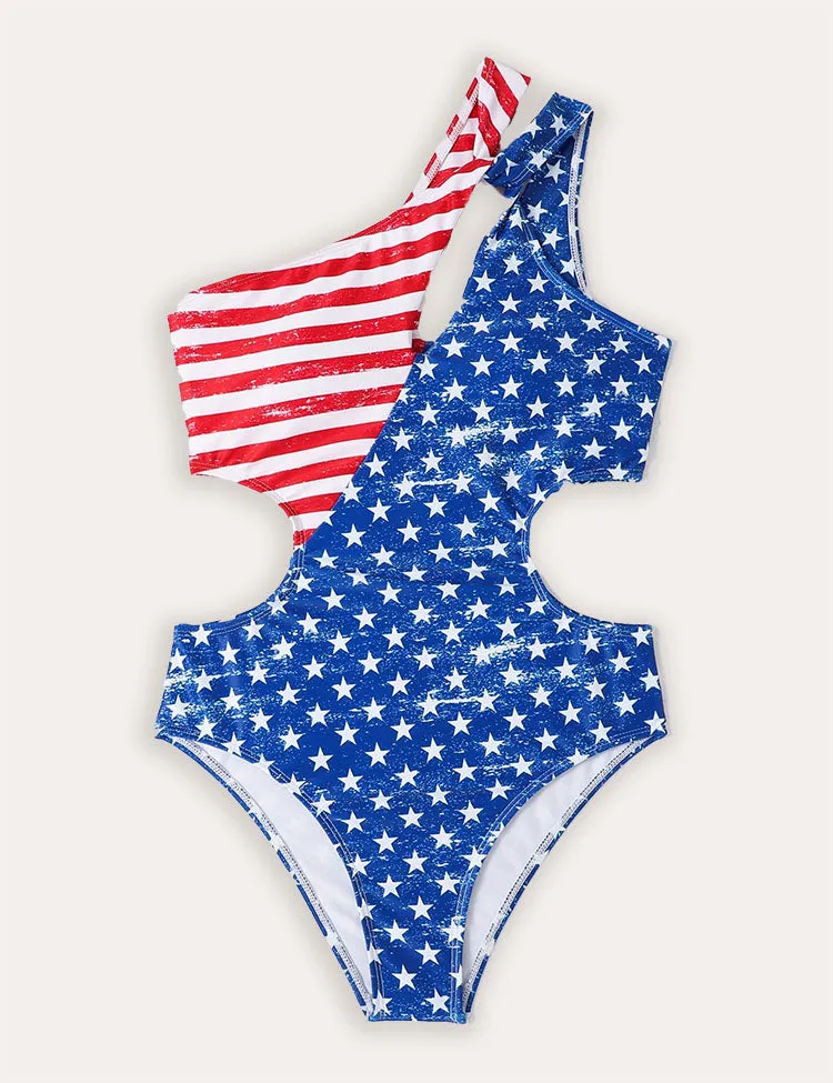 Family Matching Independence Day Stars and Stripes Swimsuit - Image 3