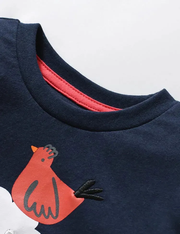 Farm Animal Printed Long Sleeve T-Shirt - Image 3