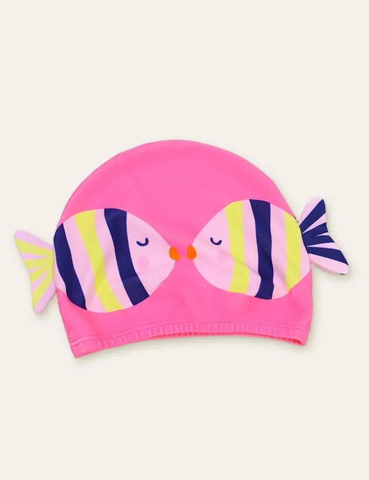 Fish Cute Printed Swimsuit + Swimming Cap - Image 5