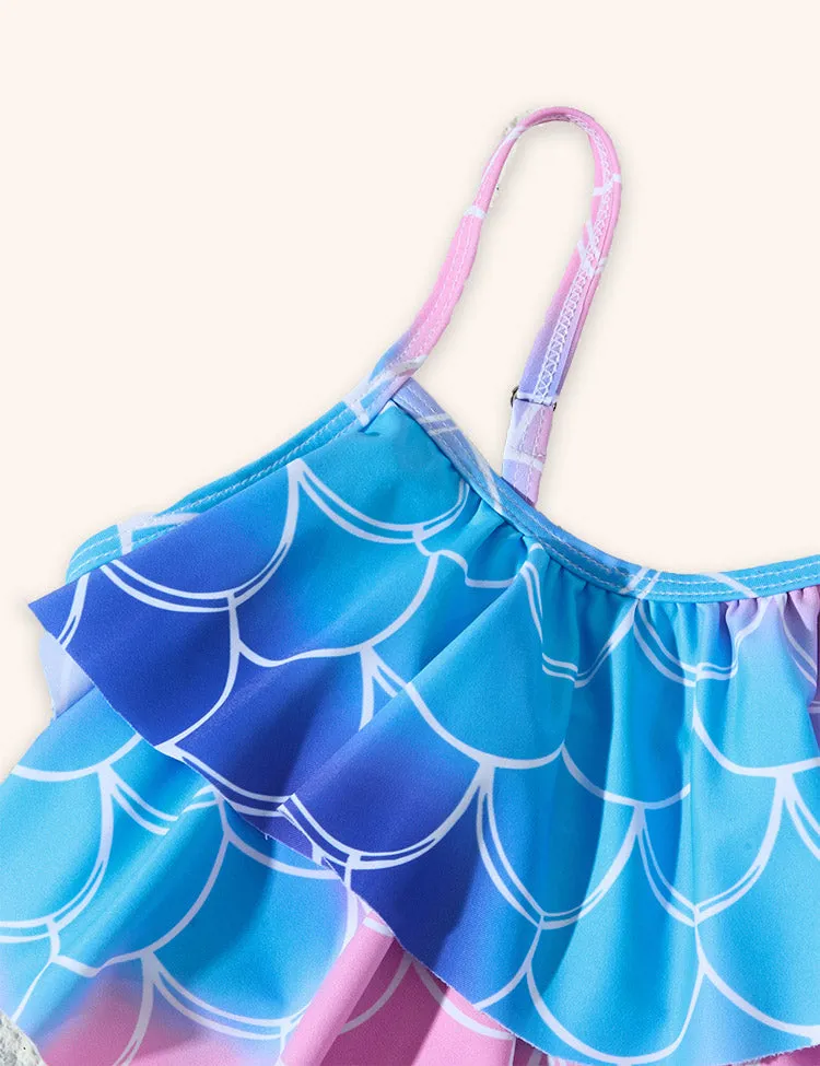 Fish Scale Printed Swimsuit - Image 3