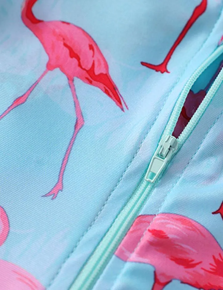 Flamingo One Piece Swimsuit - Image 3