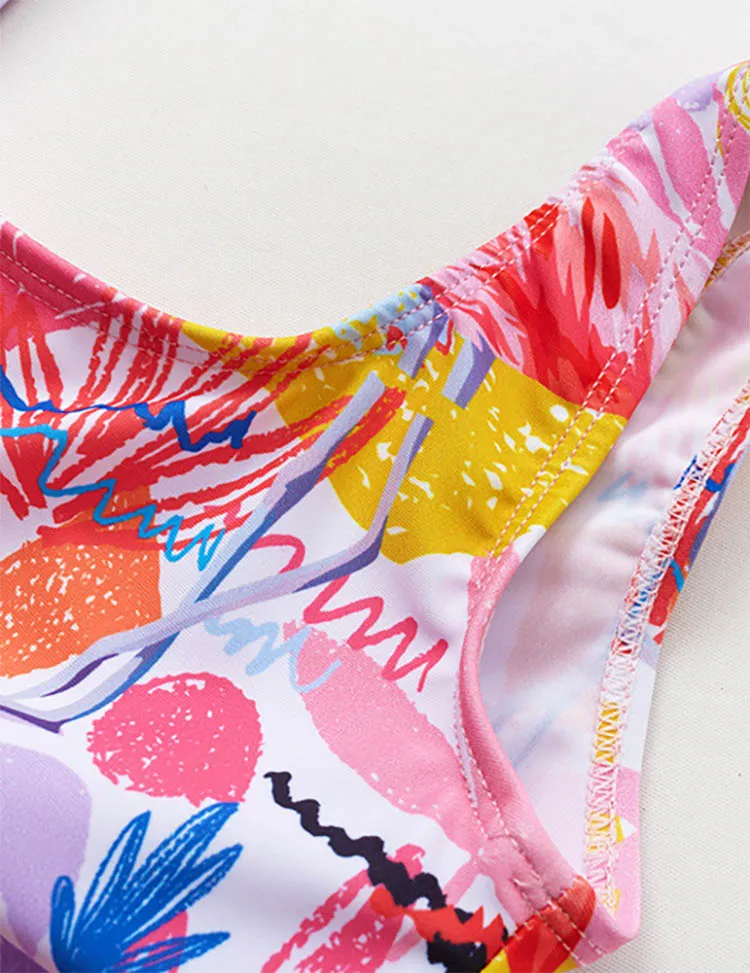 Flamingo Print One-piece Swimsuit - Image 3