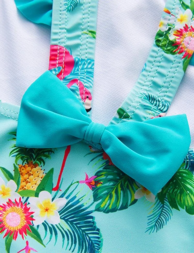 Flamingo Print Swimsuit - Image 3