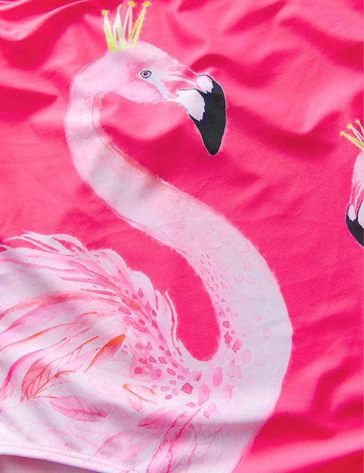 Flamingo Print Swimsuit - Image 2