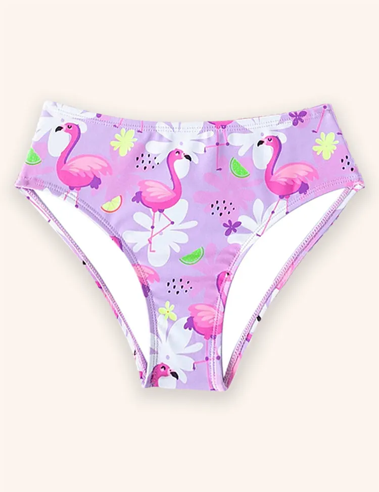 Flamingo Printed Swimsuit Set - Image 4