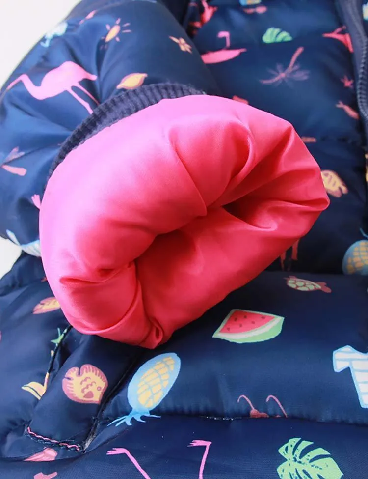 Flamingo Printed down Jacket - Image 4