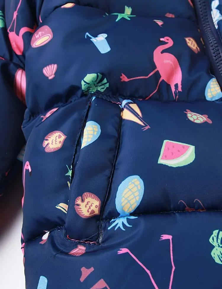 Flamingo Printed down Jacket - Image 5
