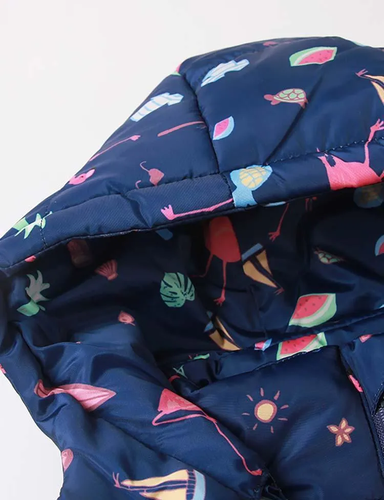 Flamingo Printed down Jacket - Image 6