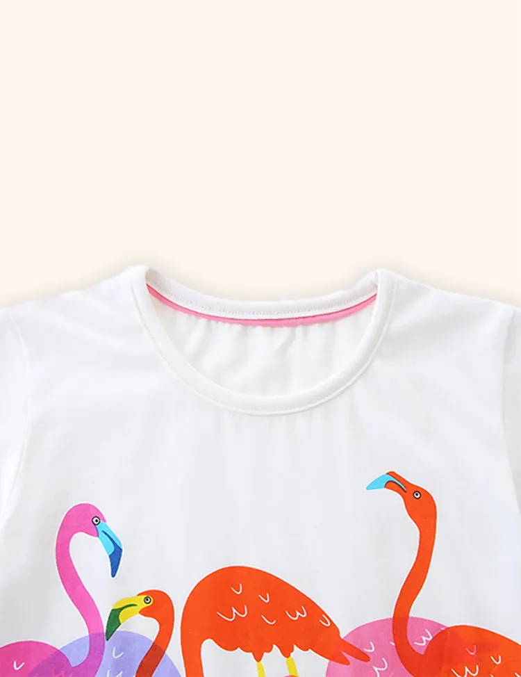 Flamingo Printed T-shirt - Image 3