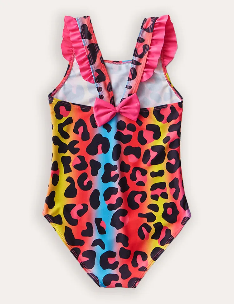 Flamingo Ruffled One-piece Swimsuit - Image 6