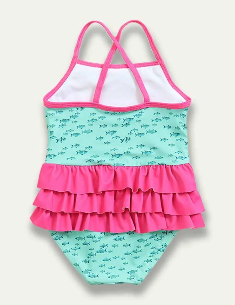 Flamingo Ruffled Swim Suit - Image 8