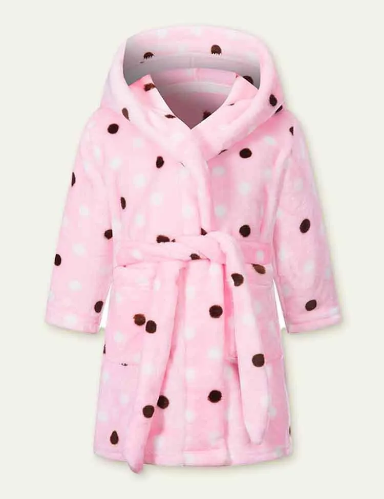 Flannel Cartoon Printed Nightgown - Image 5