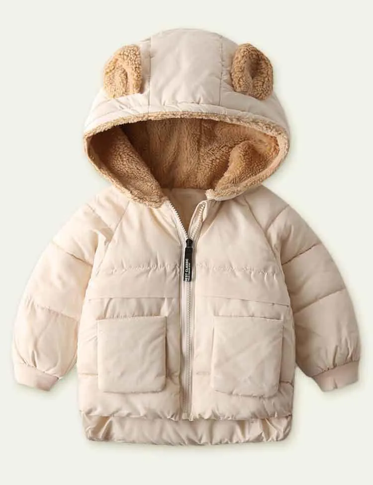 Fleece Zipper Cotton-Padded Jacket - Image 3