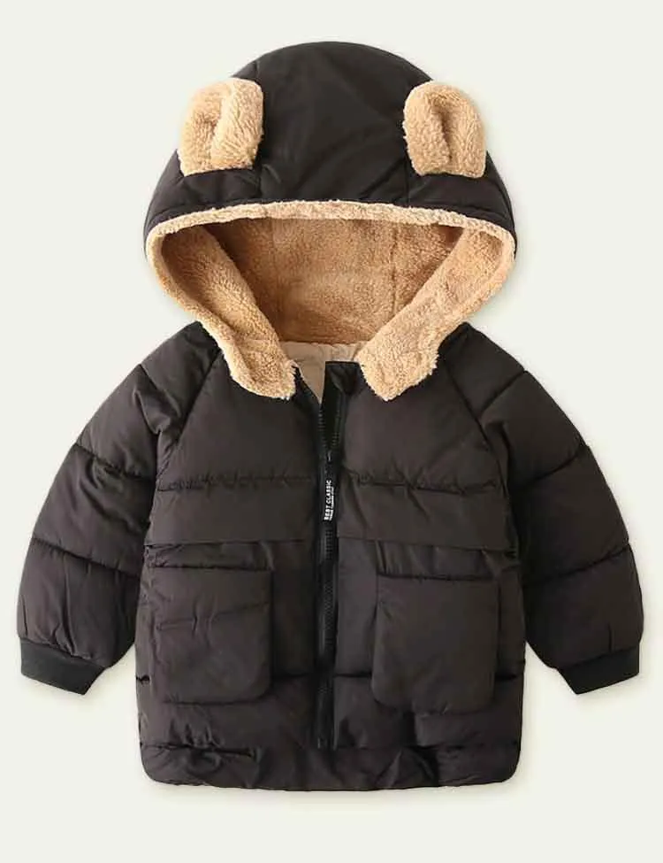 Fleece Zipper Cotton-Padded Jacket - Image 5