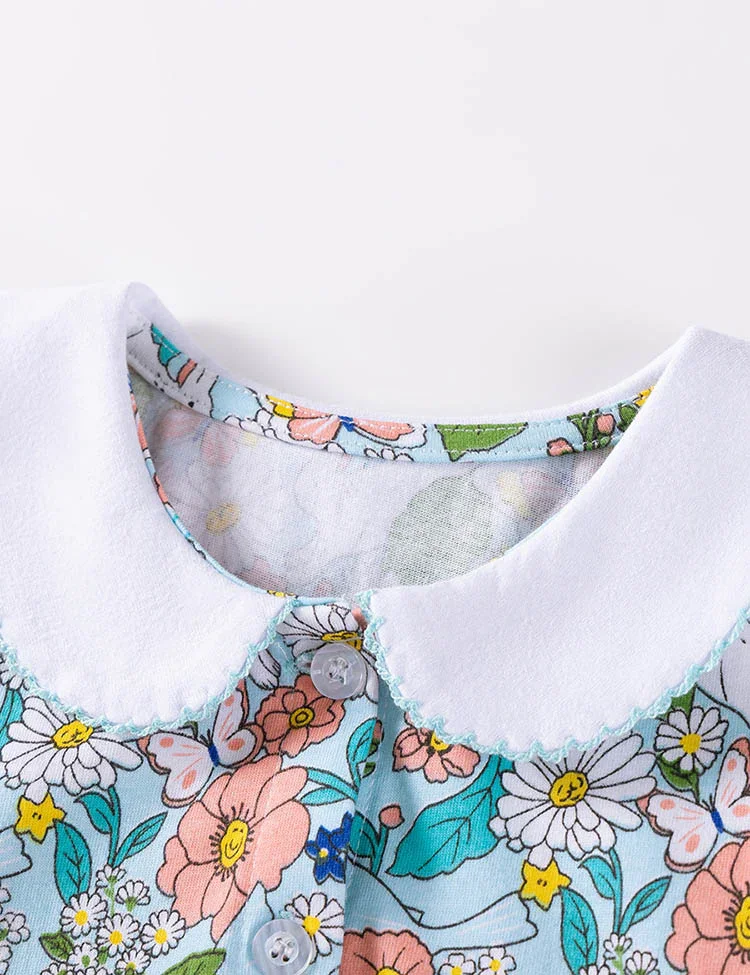 Floral Animal Printed Long Sleeves Dress - Image 3