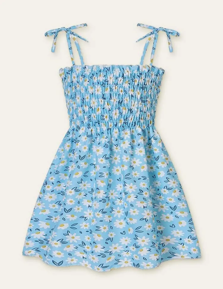 Today Only - Floral Butterfly Full Printed High Waist Spaghetti Strap Dress - Image 2