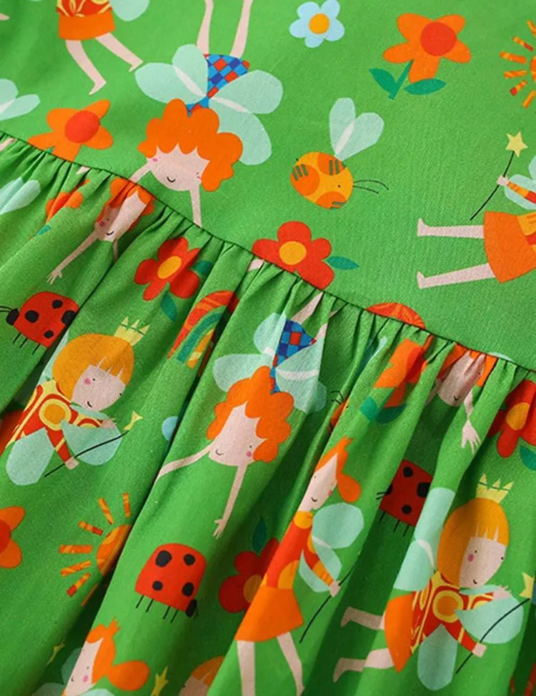 Floral Butterfly Printed Dress - Image 3