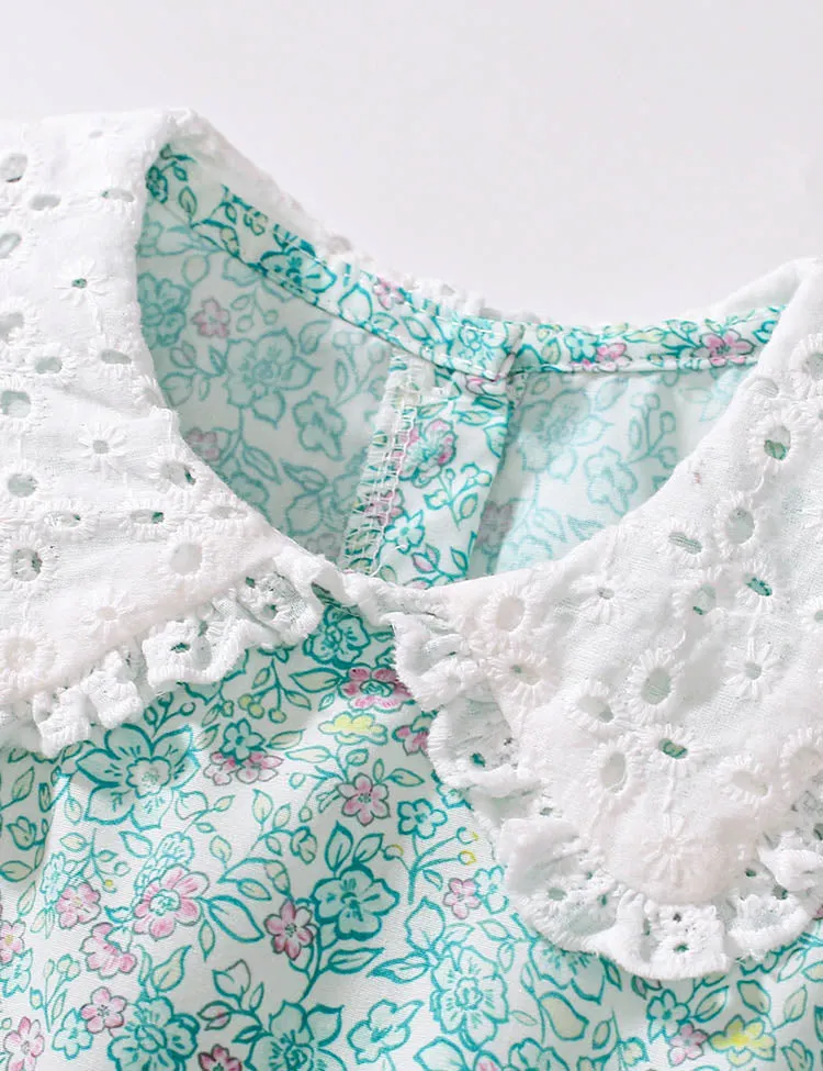 Floral Cup Bunny Appliqué Dress - Image 3