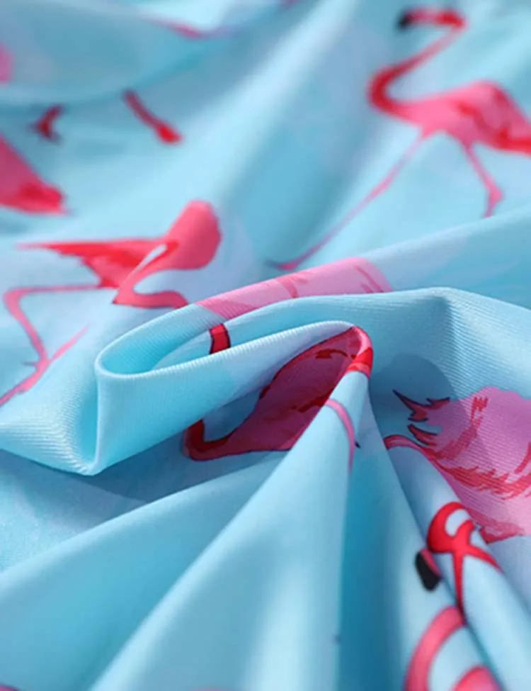 Floral Flamingo Printed Swimsuit - Image 6