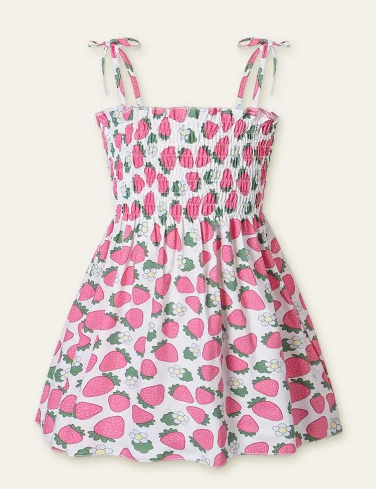 Floral Fruit Full Printed Dress - Image 2