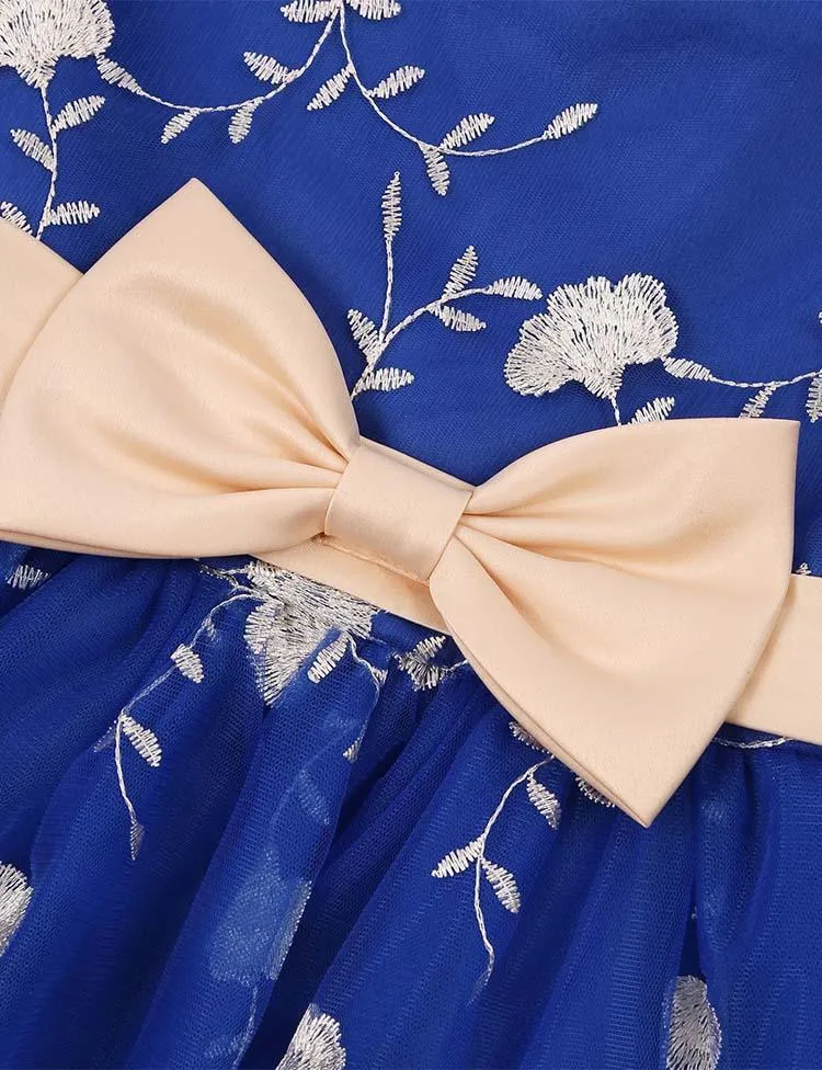 Floral Gauzy Party Dress - Image 6
