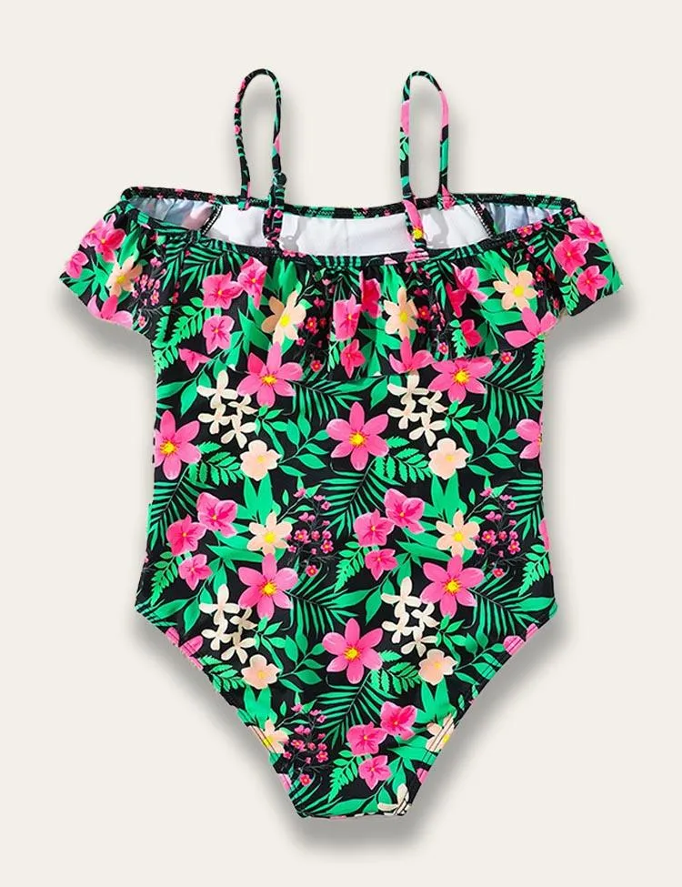 Floral One Piece Swimsuit - Image 3