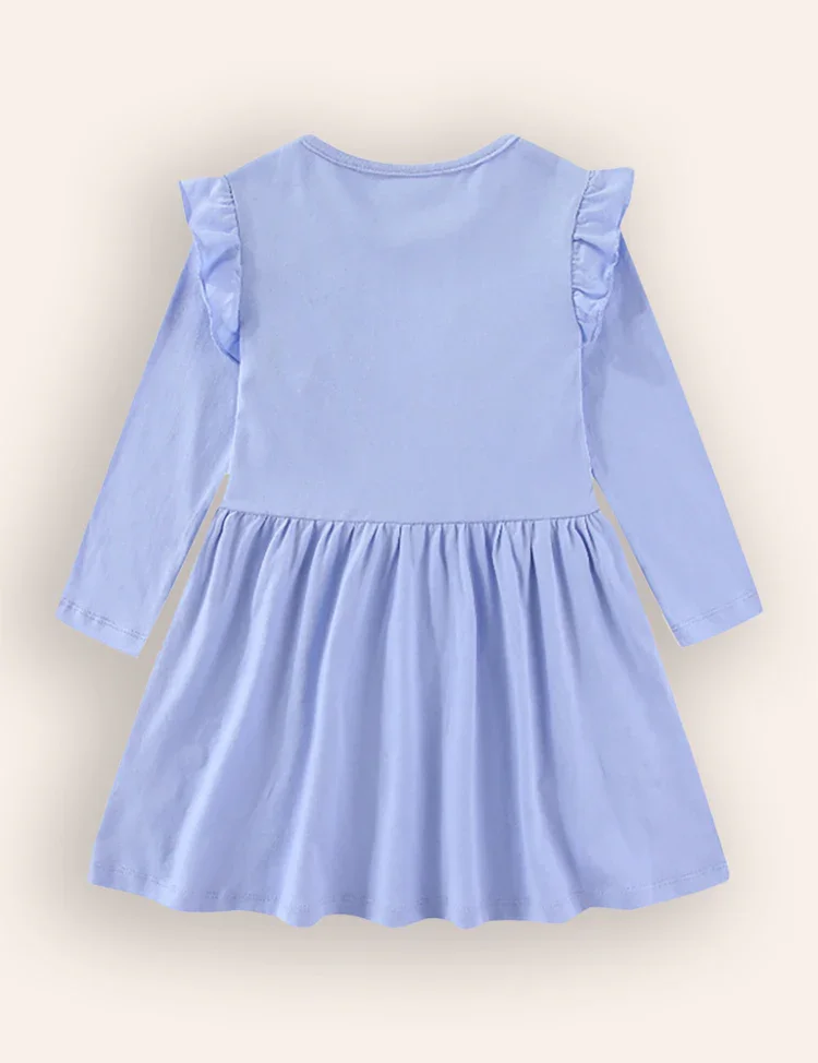 Floral Patchwork Applique Dress - Image 2