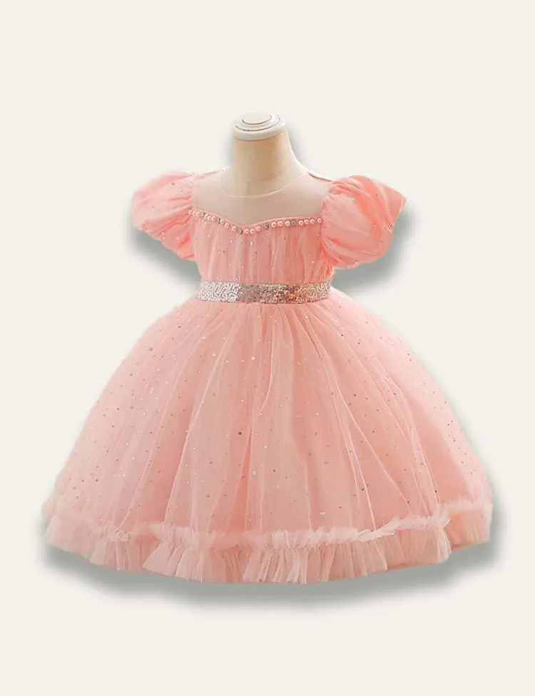 Floral Princess Tulle Party Dress - Image 2