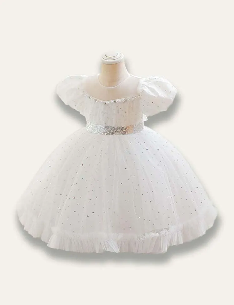 Floral Princess Tulle Party Dress - Image 3