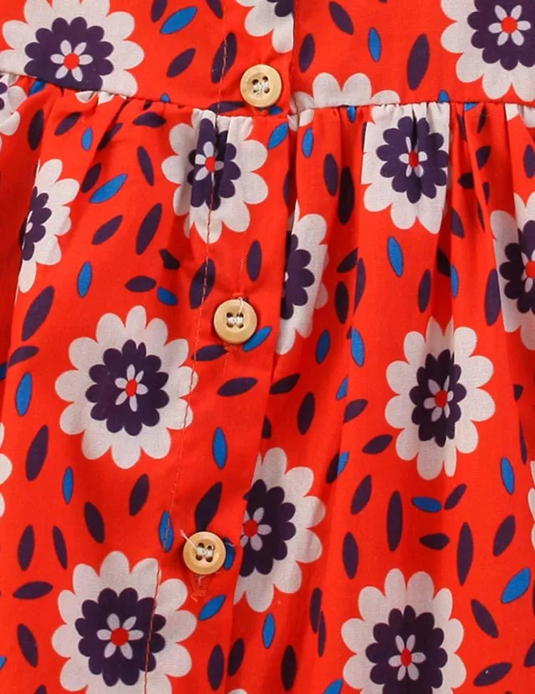 Floral Printed Dress - Image 3